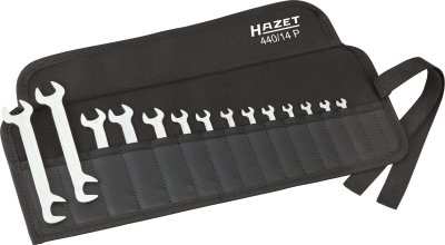 HAZET Sada dvojitých plochých kľúčov 440/14P ∙ 14 ks ∙ 3.2 – 14