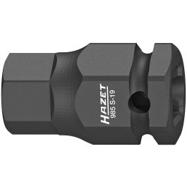 HAZET Nástrčná hlavica pre rázový a strojový uťahovač 985S-19 ∙ 1/2" ∙ 19