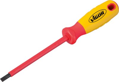 VIGOR Plochý skrutkovač VDE V2030 ∙ 1 x 5,5 ∙ 231 mm