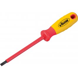 VIGOR Plochý skrutkovač VDE V2030 ∙ 1 x 5,5 ∙ 231 mm