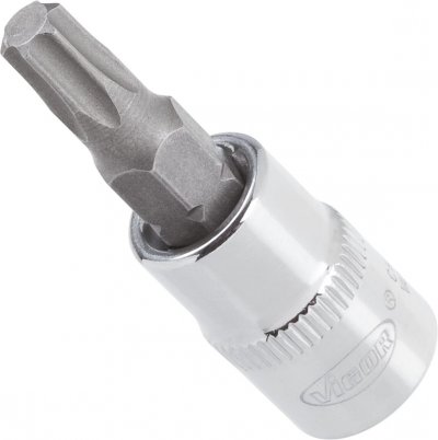 VIGOR Nástrčná hlavica TORX® V2595N ∙ T 9 ∙ 38 mm
