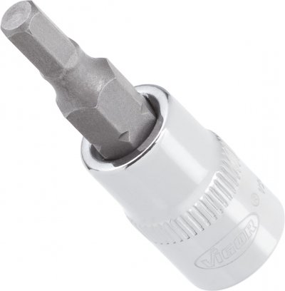VIGOR Nástrčná hlavica pre profil s vnútorným šesťhranom V2435N ∙ 8 ∙ 38 mm