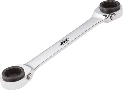 VIGOR Dvojitý račňový očkový kľúč V2705 ∙ 10 x 13 ∙ 17 x 19 ∙ 220 mm