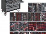 VIGOR V4481-X/499 Dielenský vozík 1000 XL nerez, 499 ks náradia
