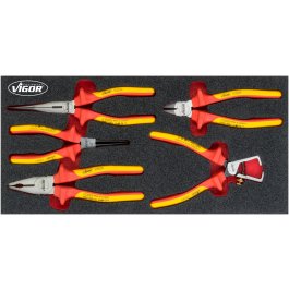 VIGOR Sada kliešti VDE V5015 ∙ 5 ks