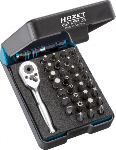 HAZET Sada bitov 863MBIT/33 ∙ 1/4" ∙ 33 ks
