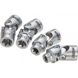 HAZET Sada nástrčných hlavíc TORX® 880G-E/4 ∙ 3/8" ∙ 4 ks