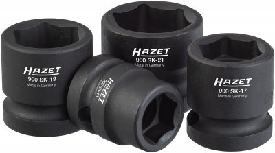 HAZET Sada nástrčných kľúčov pre rázový a strojový uťahovač 900SK/4 ∙ 1/2" ∙ 4 ks