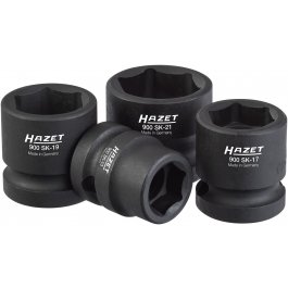 HAZET Sada nástrčných kľúčov pre rázový a strojový uťahovač 900SK/4 ∙ 1/2" ∙ 4 ks