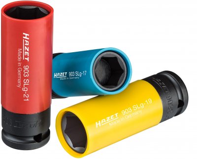 HAZET Sada nástrčných kľúčov pre rázový a strojový uťahovač 903SPC/3 ∙ 1/2" ∙ 3 ks
