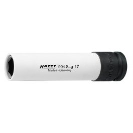 HAZET Nástrčná hlavica pre rázový a strojový uťahovač (6-hran) extra dlhá 904SLG-17 ∙ 1/2" ∙ 17
