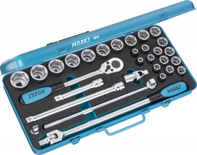 HAZET Sada nástrčných hlavíc 905 ∙ 1/2" ∙ 30 ks