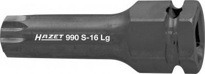 HAZET Nástrčná hlavica pre rázový a strojový uťahovač 990S-14LG ∙ 1/2" ∙ 75 mm