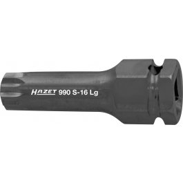 HAZET Nástrčná hlavica pre rázový a strojový uťahovač 990S-18LG ∙ 1/2" ∙ 75 mm