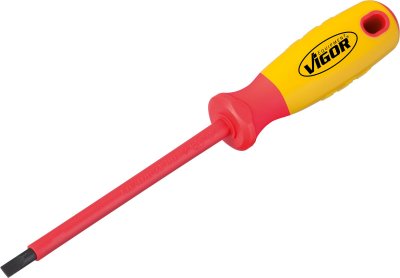 VIGOR Plochý skrutkovač VDE V2030 ∙ 1 x 5,5 ∙ 231 mm