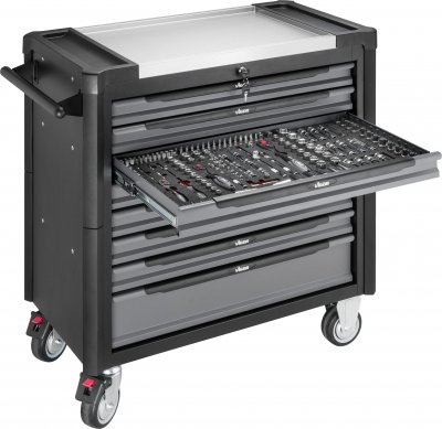 VIGOR V4481-X/499 Dielenský vozík 1000 XL nerez, 499 ks náradia