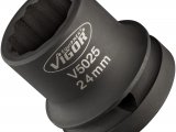 VIGOR Nástrčná hlava pre rázový a strojový uťahovač V5025 ∙ 3/4" ∙ dvojitý šesťhranný profil ∙ 24 ∙ 44 mm