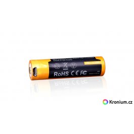 FENIX 18650 Nabíjacia batéria 2600 mAh USB Li-ion