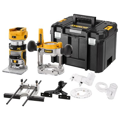 DeWALT DCW604NT Aku kombinovaná frézka horná bezuhlíková 18 V XR, 8 mm