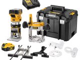 DeWALT DCW604P2 Aku kombinovaná frézka horná bezuhlíková 18 V XR, 8 mm