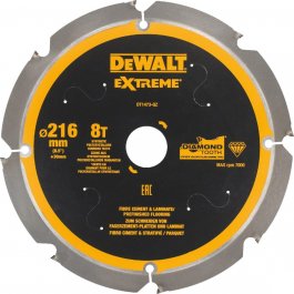 DeWALT DT1473 Rezný kotúč na cementovo-vláknité dosky, 216 x 30 mm, 8 zubov