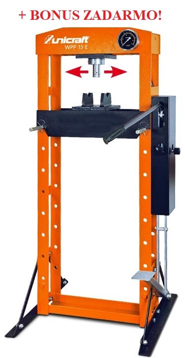 Unicraft® Ručný/ nožný hydraulický lis WPP 15 E