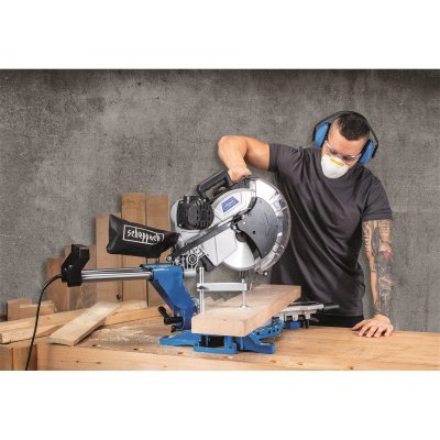 Scheppach / Woodster Scheppach HM 140 L Pokosová píla s poťahom, laserom, obojstranným náklonom, 2000 W