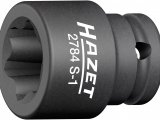 HAZET Nástrčná hlavice pre rázový a strojový utahovač 2784S-1 ∙ 1/2" ∙ Drážkový profil
