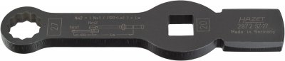 HAZET Rázový očkový kľúč (dvojitý 6-hran) s 2 nárazovými plochami 2872SZ-27 ∙ 3/4" ∙ 27