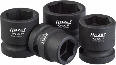 HAZET Sada nástrčných kľúčov pre rázový a strojový uťahovač 900SK/4 ∙ 1/2" ∙ 4 ks