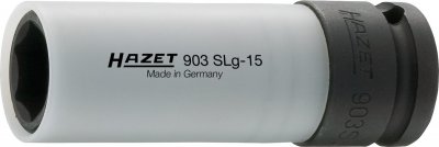 HAZET Nástrčná hlavica pre rázový a strojový uťahovač (6-hran) 903SLG-15 ∙ 1/2" ∙ 15