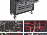 VIGOR V4481-X/375 Dielenský vozík 1000 XL nerez, 374 ks náradia