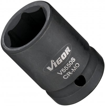 VIGOR Nástrčná hlavica pre rázový a strojový uťahovač, krátka V5550S-12 ∙ 1/2" ∙ 12