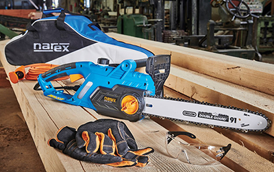 NAREX EPR 35-25 HS Elektrická reťazová píla + set príslušenstva CHK5