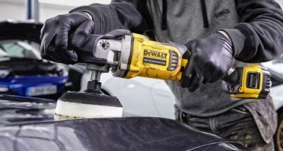 DeWALT DCM849N Aku rotačná leštička 125 - 180 mm, 18 V