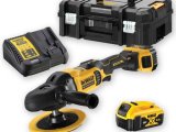 DeWALT DCM849P2 Aku rotačná leštička 125 - 180 mm, 18 V, 5 Ah