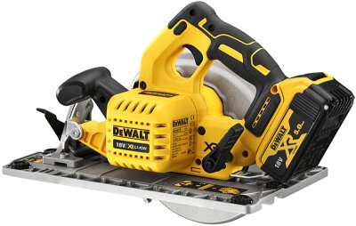 DeWALT DCS572NT Aku kotúčová píla so základňou pre lištu 184 mm, 18 V
