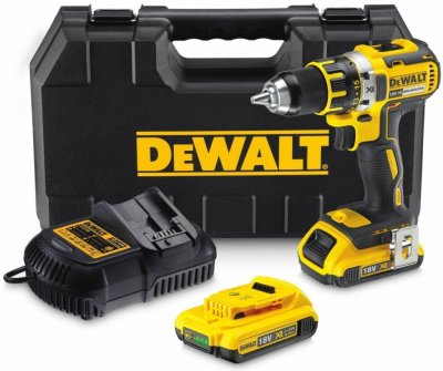 DeWALT DCD790D2 Aku bezuhlíková vŕtačka 18 V, 2 Ah