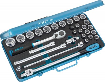 HAZET Sada nástrčných hlavíc 905 ∙ 1/2" ∙ 30 ks
