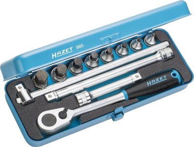 HAZET Sada nástrčných hlavíc 985 ∙ 1/2" ∙ 12 ks