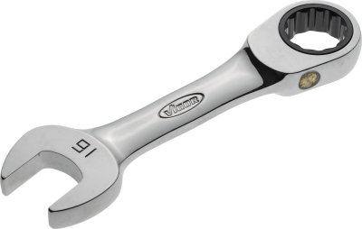 VIGOR Račňový očkoplochý kľúč, krátke prevedenie V2830 ∙ 16 ∙ 122 mm