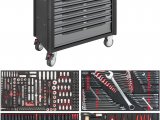 VIGOR V4481-X/375 Dielenský vozík 1000 XL nerez, 374 ks náradia