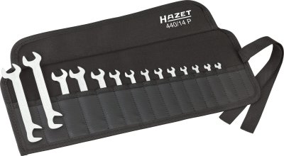 HAZET Sada dvojitých plochých kľúčov 440/14P ∙ 14 ks ∙ 3.2 – 14