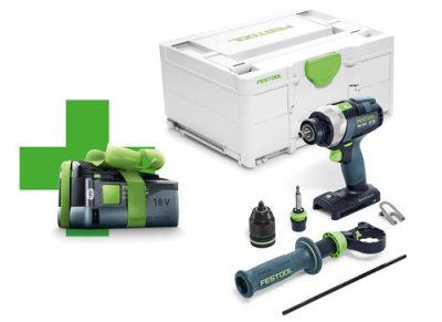 FESTOOL 577052 Akumulátorový vŕtací skrutkovač TDC 18/4 I-Basic-5,2 QUADRIVE