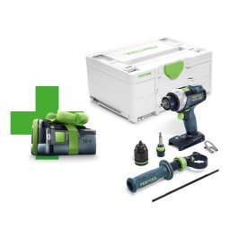FESTOOL 577052 Akumulátorový vŕtací skrutkovač TDC 18/4 I-Basic-5,2 QUADRIVE