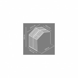 Palram Skylight 8x4 Záhradný domček šedý - rozširovací modul