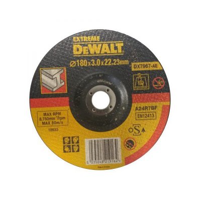 DeWALT DX7967 Rezný  kotúč vypuklý HIGH PERFOMANCE na kov,  ø 180 mm