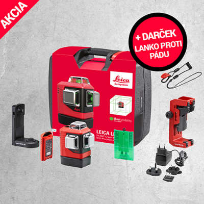 Leica 912971Q1 Krížový laser zelený LINO L6G Professional SET - 3x360  + Darček