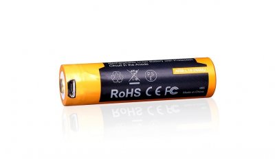 FENIX 18650 Nabíjacia batéria 2600 mAh USB Li-ion