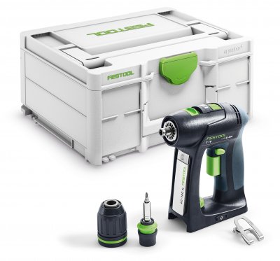 FESTOOL 576434 Akumulátorový vŕtací skrutkovač C 18-Basic
